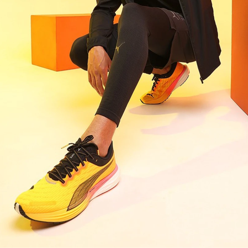 Pu_ma_Velo_city Nitro Running Shoes – Yellow Orange Edition