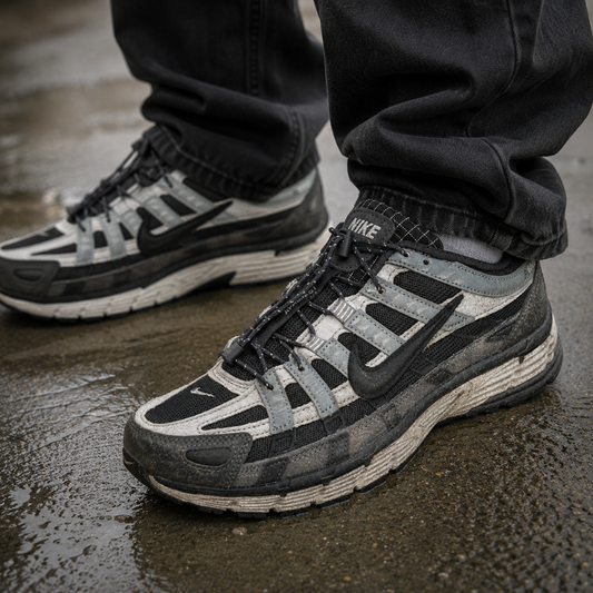 Ni_ke P-6000 Black Grey – Retro Running Inspired Lifestyle Sneakers  Key Features: