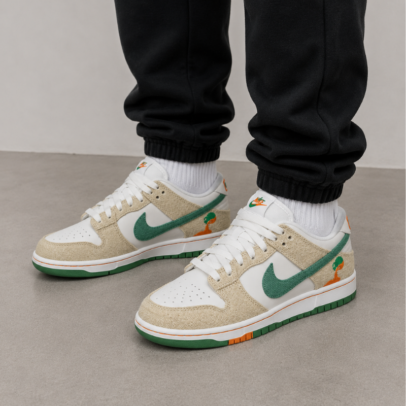 Ni_ke x Haritos SB Dunk Low Phantom and Malachite
