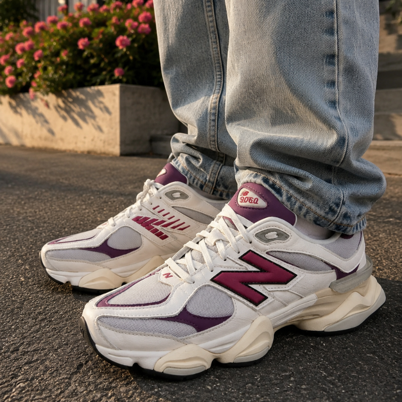 New Bala_nce 9060 White Pink - D Standard