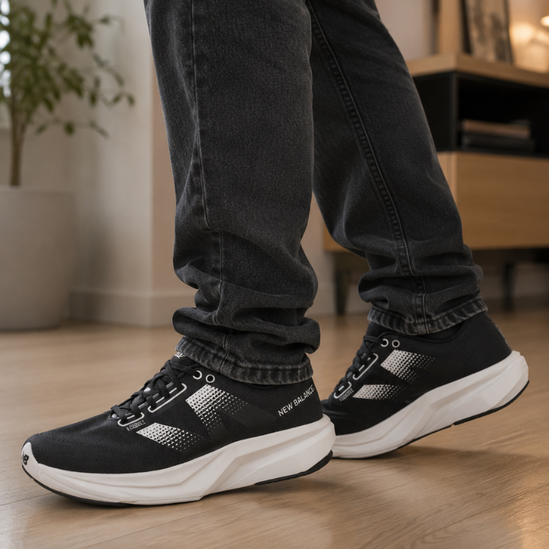 New Bala_nce Rebel V4 Low-Top Running Shoes men's Black D Width