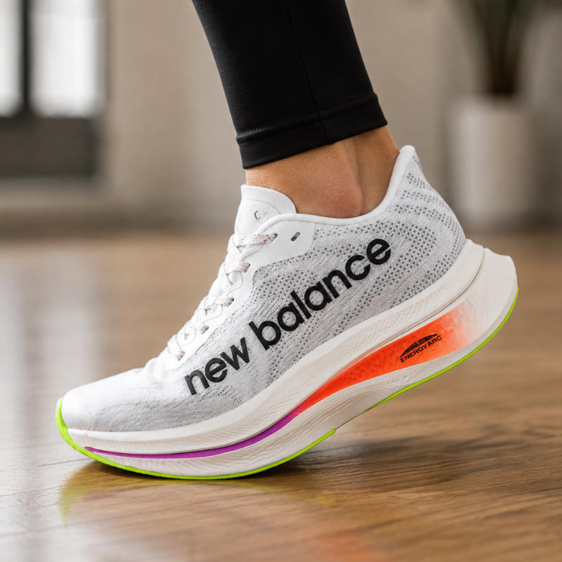 New Bala_nce SC Trainer V2 cushioning, breathability, support, height increase, cushioning, low-top carbon plate running shoe for men, gray, black