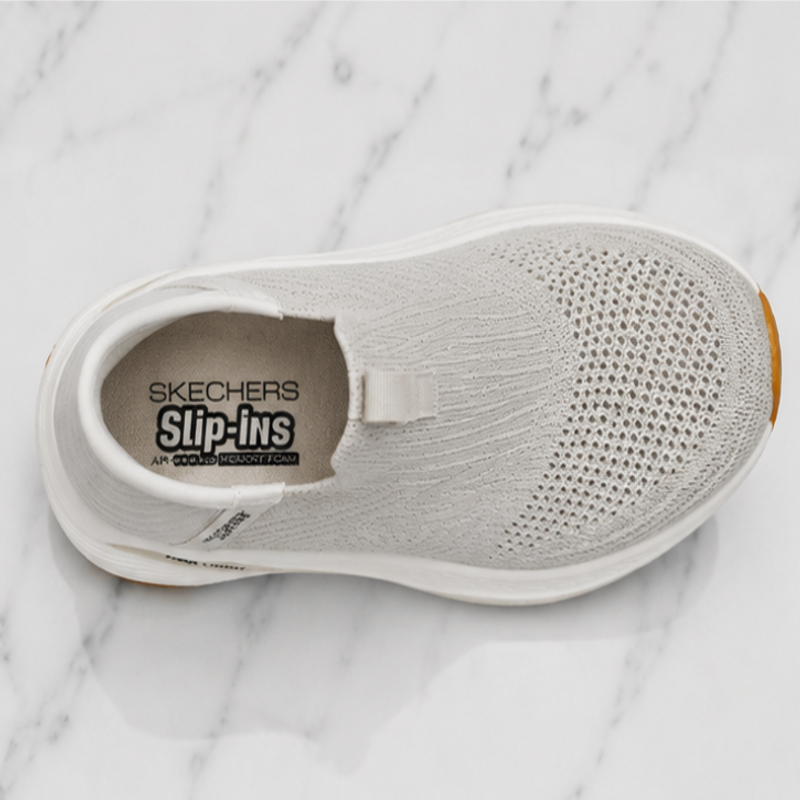 Ske_chers_Slip-Ins Max Cushion Comfort Walking Shoes – Beige