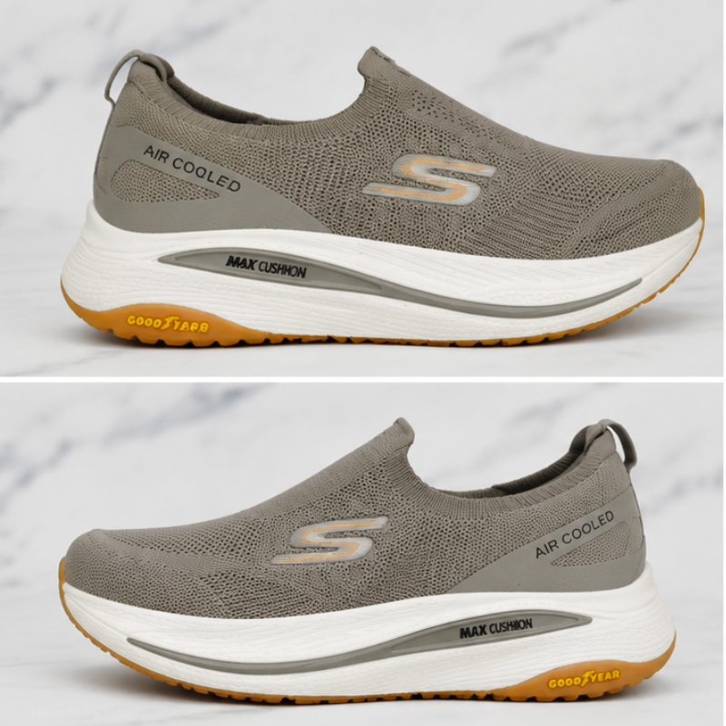 Men_s_Air Cooled Max Cushion Slip-On Walking Shoes – Grey