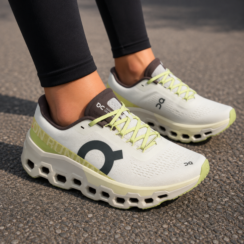 O_n Cloud Monster 2 cushioned, abrasion-resistant low-top casual running shoes for women, yellow