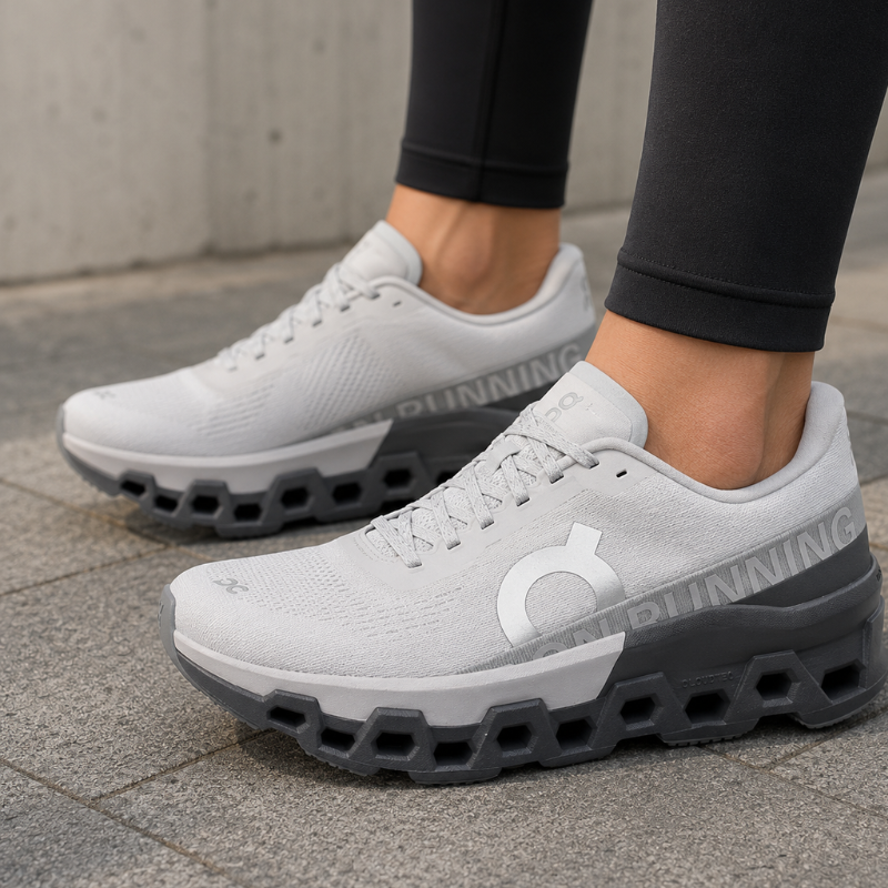 O_n Cloud Monster 2 Low-Top Training Running Shoes Women's White Gray