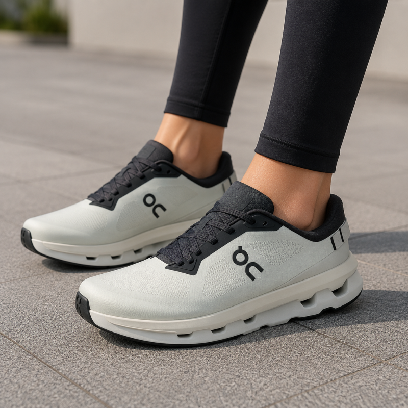 O_n Cloud Zone Breathable and Lightweight Low-Top Casual Running Shoes for men in Gray and Black