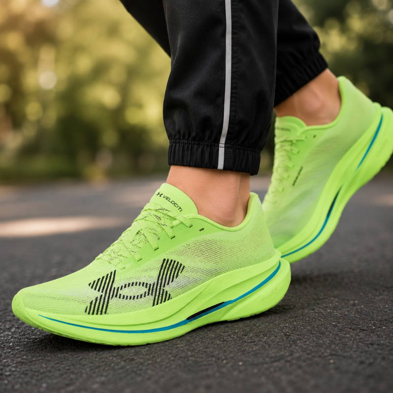 Under_Armour Velociti Elite 3 Low-Top Running Shoes Unisex Neon Green