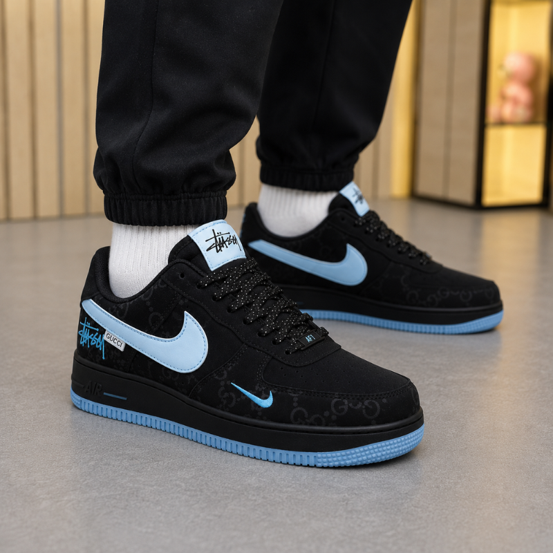 Bla_ck _Blue Premium Casual Sneakers for Men | Trendy House