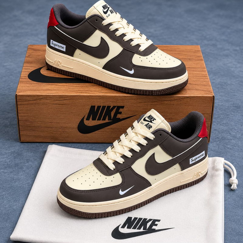 Pre_mium_Brown & Beige Casual Sneakers for Men | Trendy House
