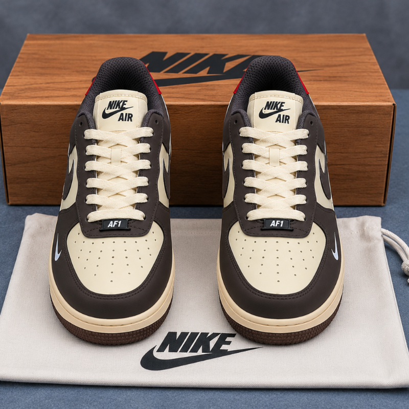 Pre_mium_Brown & Beige Casual Sneakers for Men | Trendy House