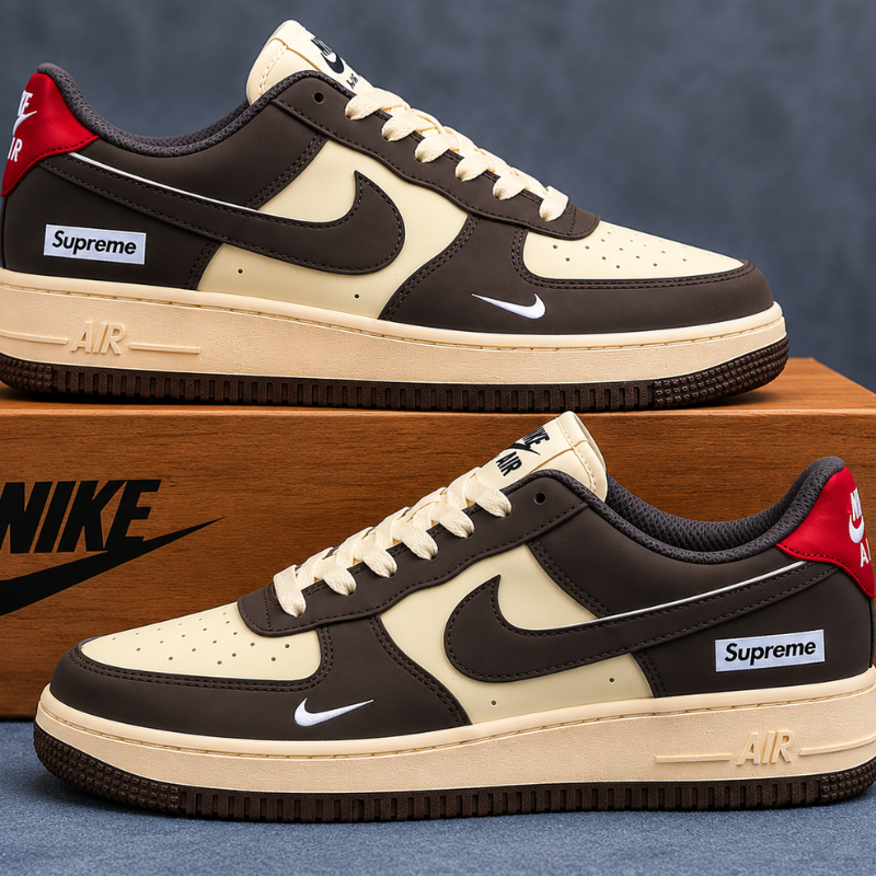 Pre_mium_Brown & Beige Casual Sneakers for Men | Trendy House