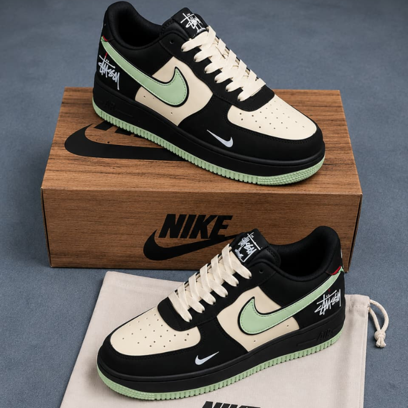 Bla_ck_&_Mint Green Premium Streetwear Sneakers