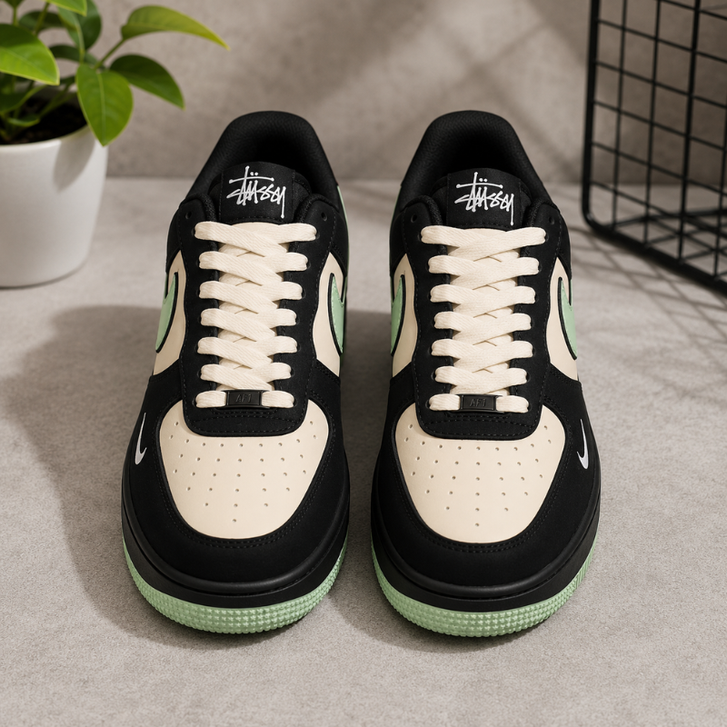 Bla_ck_&_Mint Green Premium Streetwear Sneakers
