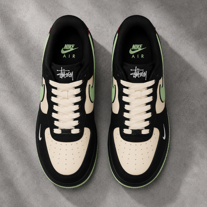 Bla_ck_&_Mint Green Premium Streetwear Sneakers