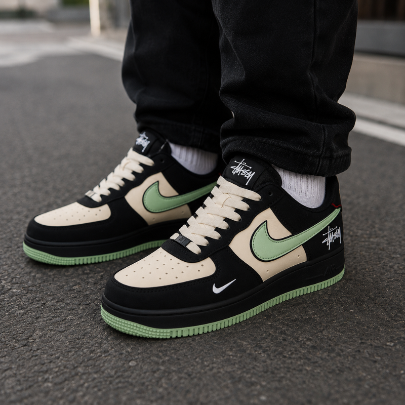 Bla_ck_&_Mint Green Premium Streetwear Sneakers