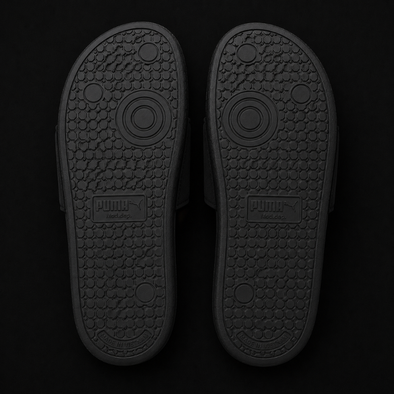 Pu_ma Palermo Black Red Slides for Men