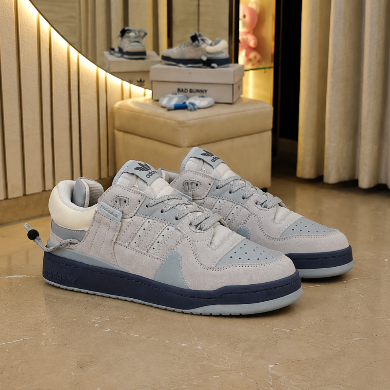Adi_das_x_Bad_Bunny Low-Top Sneakers – Grey & Blue Premium Casual Shoes