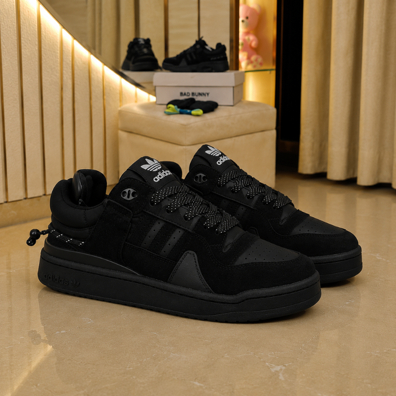 Adi_das_x_Bad Bunny Black Sneakers – Premium All Black Casual Shoes for Men