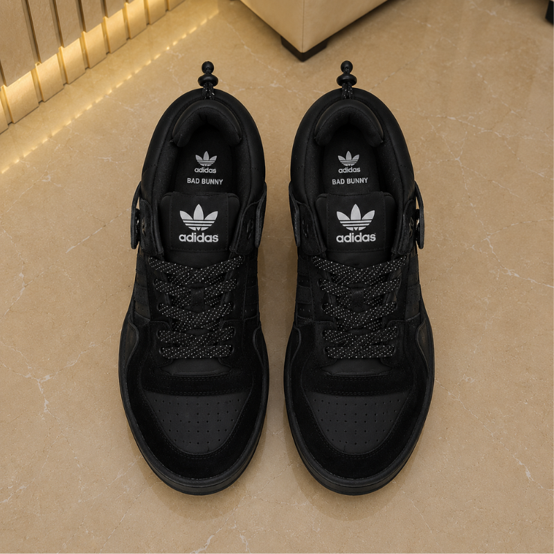 Adi_das_x_Bad Bunny Black Sneakers – Premium All Black Casual Shoes for Men