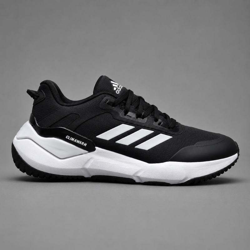 Adi_das_ClimaWarm Running Shoes – Black & White Lightweight Sports Sneakers for Men