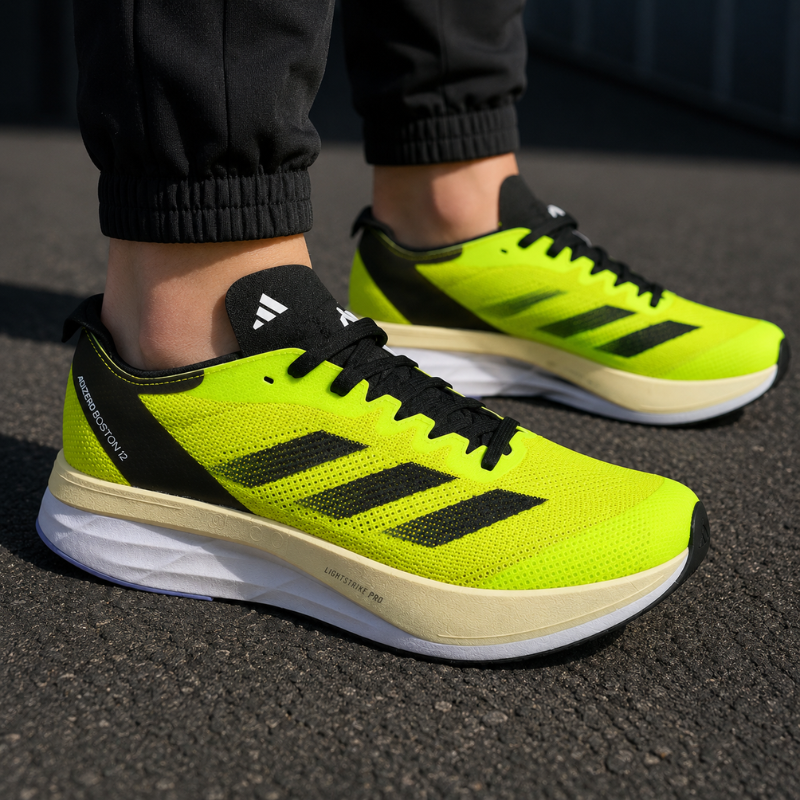Adi_das_Adi_zero Boston 12 Men's Running Shoes – Neon Green/Black
