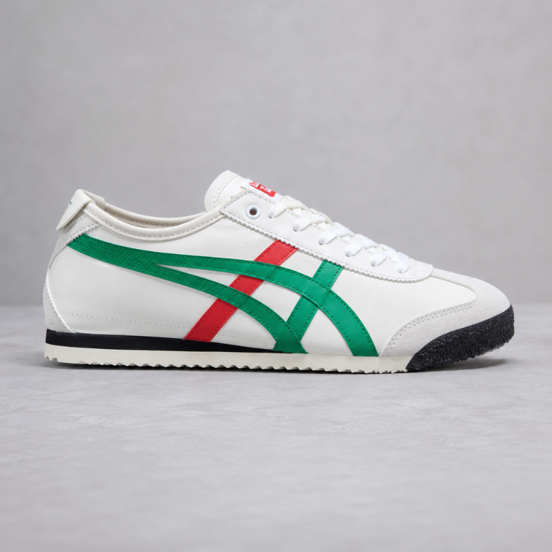 Onit_suka_Tiger Mexico 66 White Green Red Casual Sneakers for Men & Women
