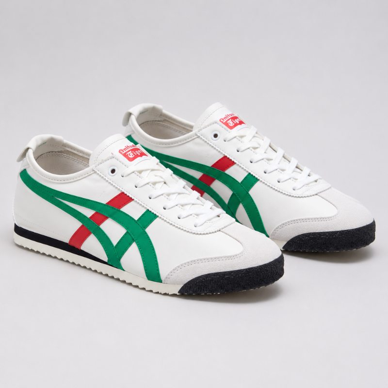 Onit_suka_Tiger Mexico 66 White Green Red Casual Sneakers for Men & Women
