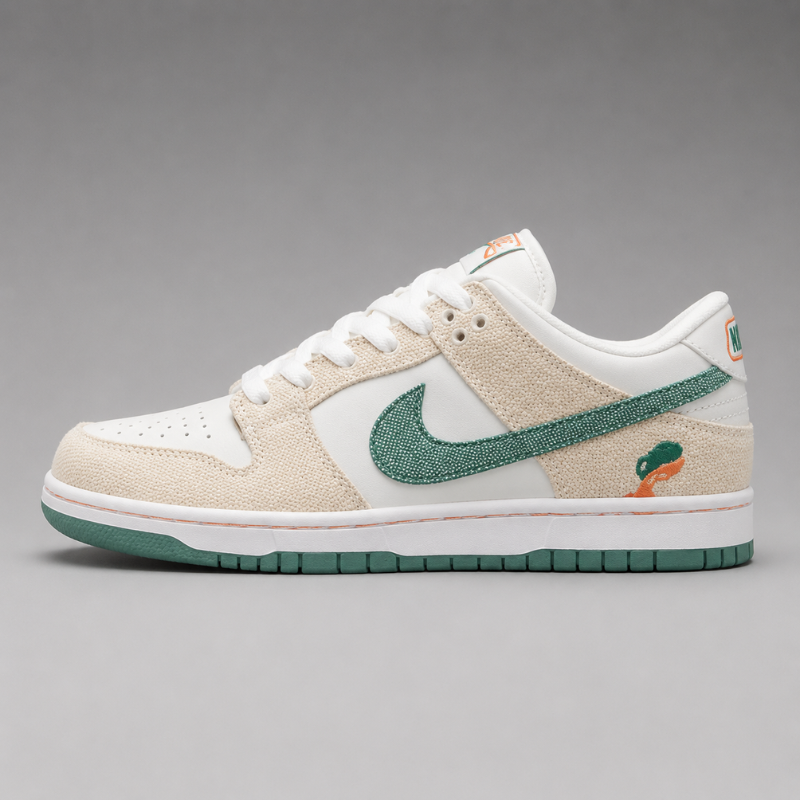 Cre_am & Green Low-Top Lifestyle Sneakers – Premium Casual Edition