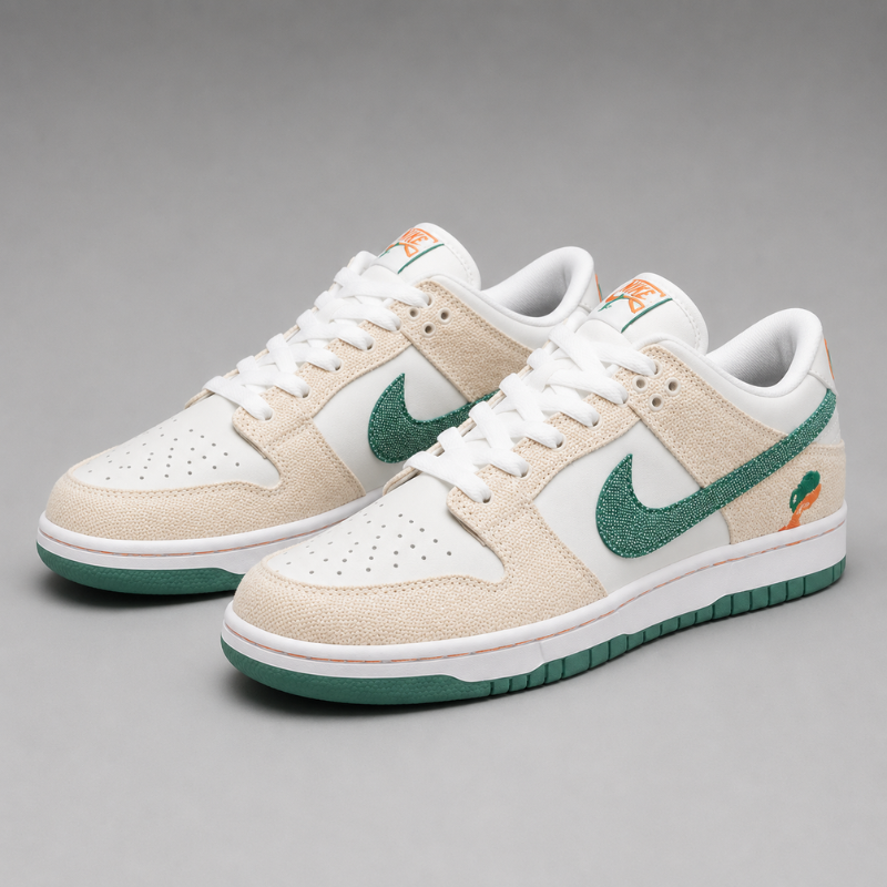 Cre_am & Green Low-Top Lifestyle Sneakers – Premium Casual Edition