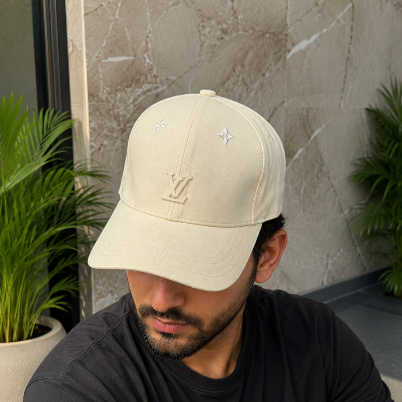 Lo_uis_Vuitton Monogram Canvas Baseball Cap – Premium Cream Unisex