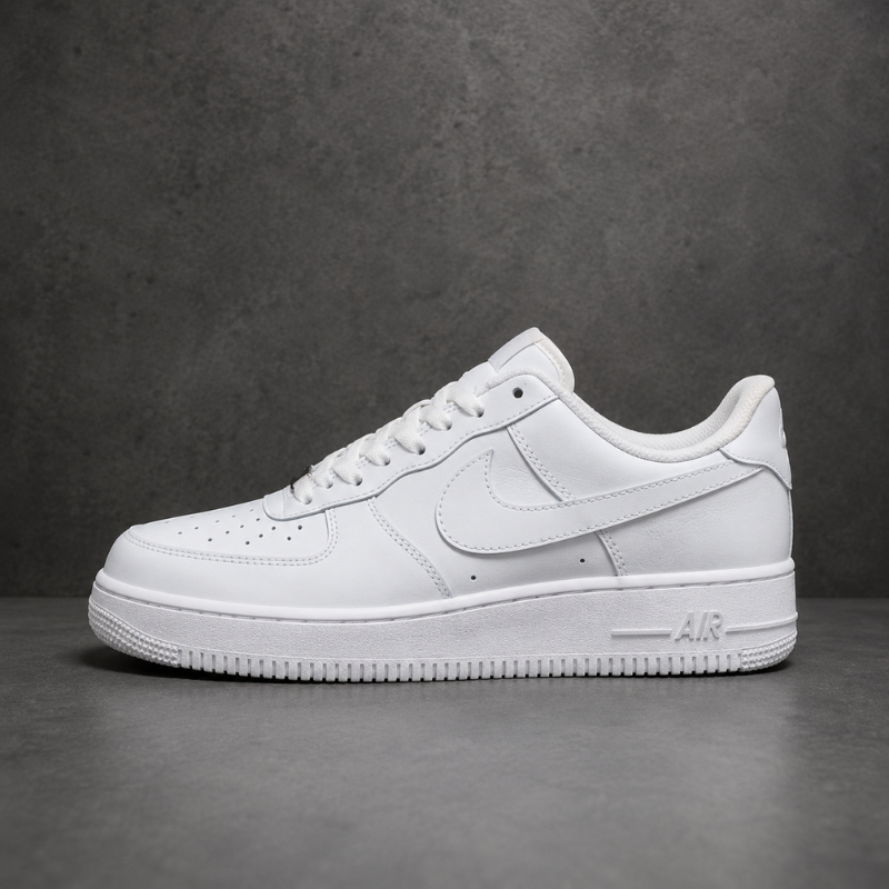 Ni_ke_Air Force 1 Triple White – Classic Premium Lifestyle Sneakers