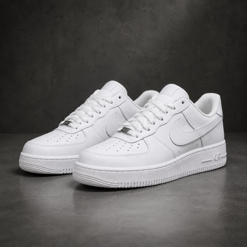 Ni_ke_Air Force 1 Triple White – Classic Premium Lifestyle Sneakers
