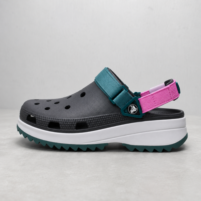 Cro_cs_Hiker Clog – Charcoal Grey Platform Comfort Clogs