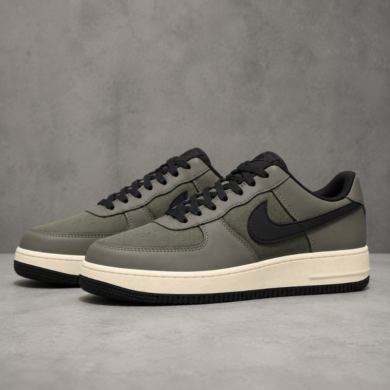 Ni_ke_Air Force 1 Olive Black Casual Sneakers