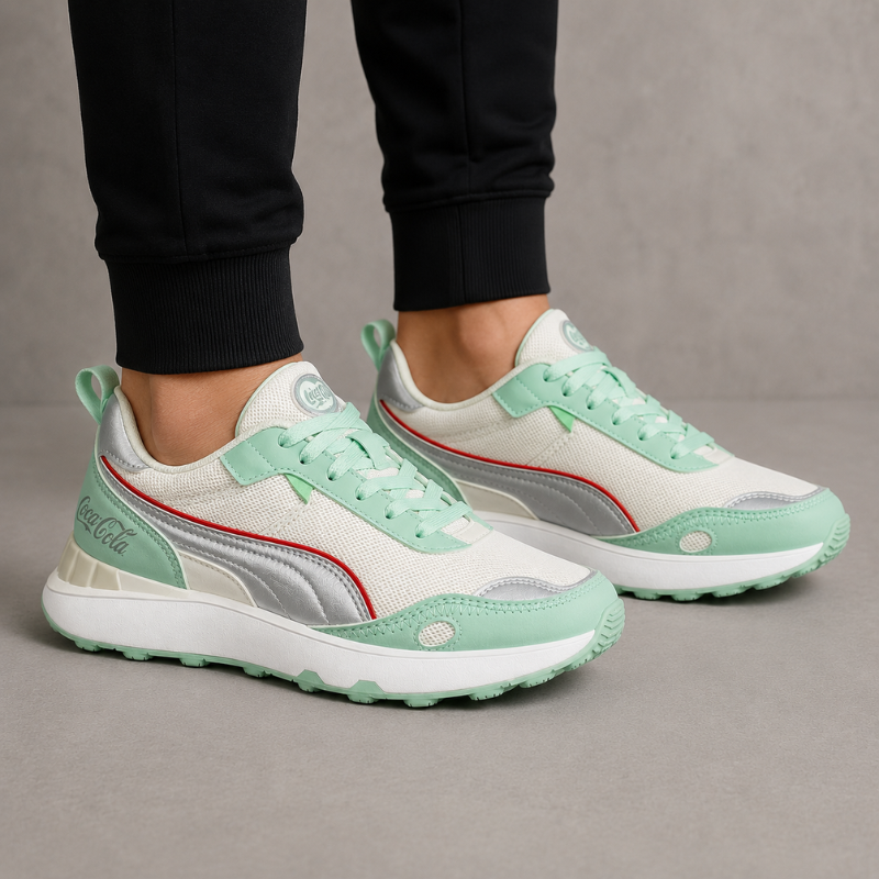 Co_ca_Cola Mint Green Lifestyle Sneakers | Lightweight Casual Running Shoes