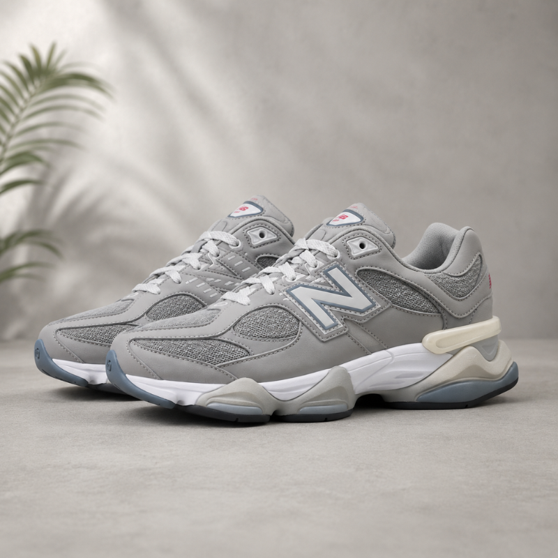 Ne_w_Balance 9060 Grey Lifestyle Sneakers | Premium Comfort & Streetwear Style
