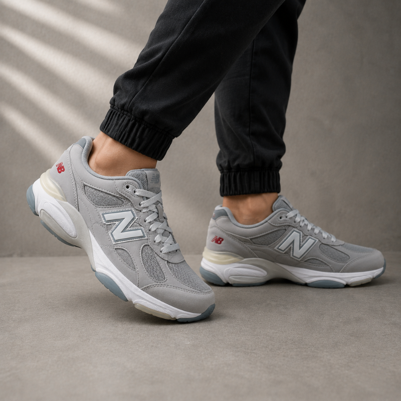 N_ew _Balance 9060 Grey Lifestyle Sneakers | Premium Chunky Comfort Shoes