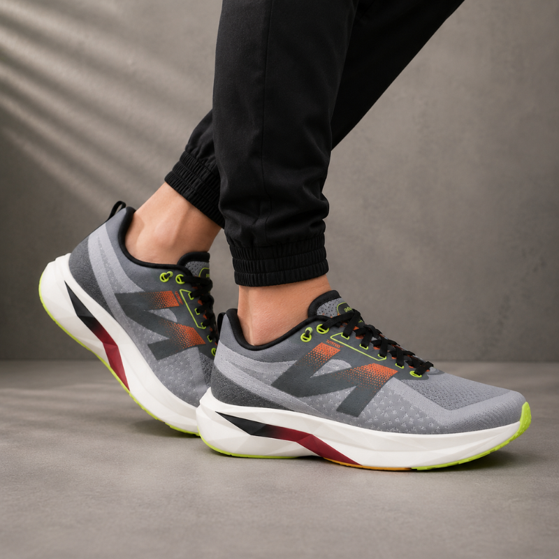 M_en's_Grey Performance Running Shoes | Lightweight Cushioning & Daily Comfort