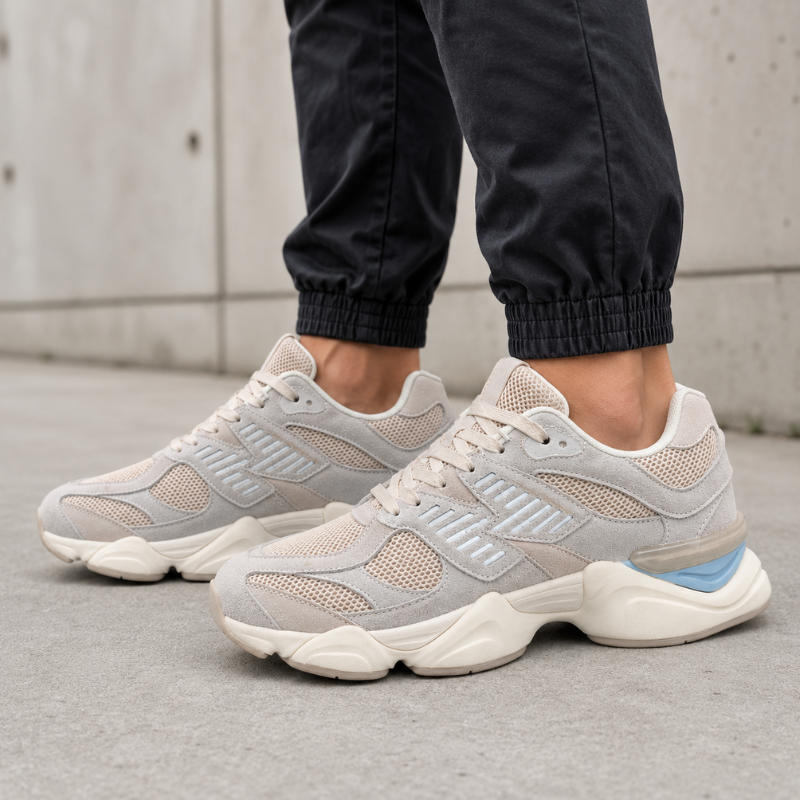Be_ige_Chunky Lifestyle Sneakers – Premium Casual & Walking Shoes