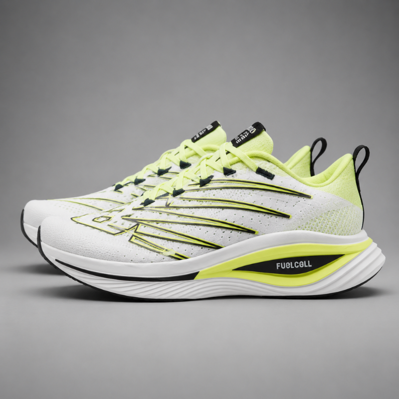 N_ew_Balance FuelCell SuperComp Trainer v3 – White Lime Performance Running Shoes