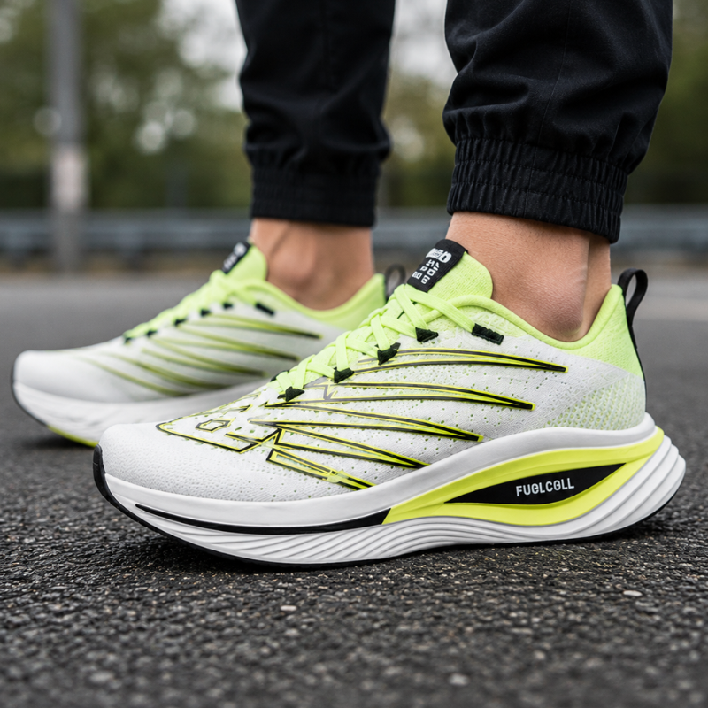 N_ew_Balance FuelCell SuperComp Trainer v3 – White Lime Performance Running Shoes