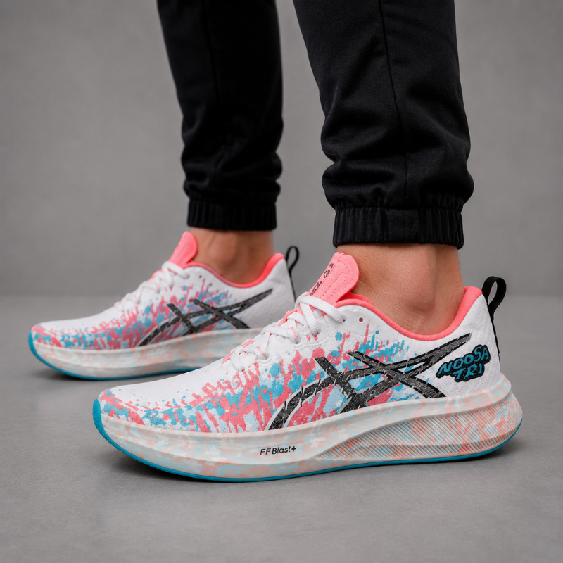 ASI_CS_Noosa Tri 16 – White/Pink Performance Running Shoes