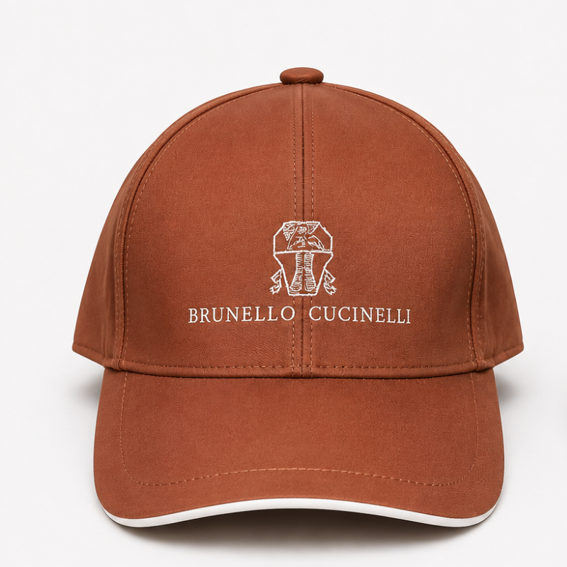 Bru_nello_Cucinelli Premium Embroidered Baseball Cap | Luxury Adjustable Unisex Cap