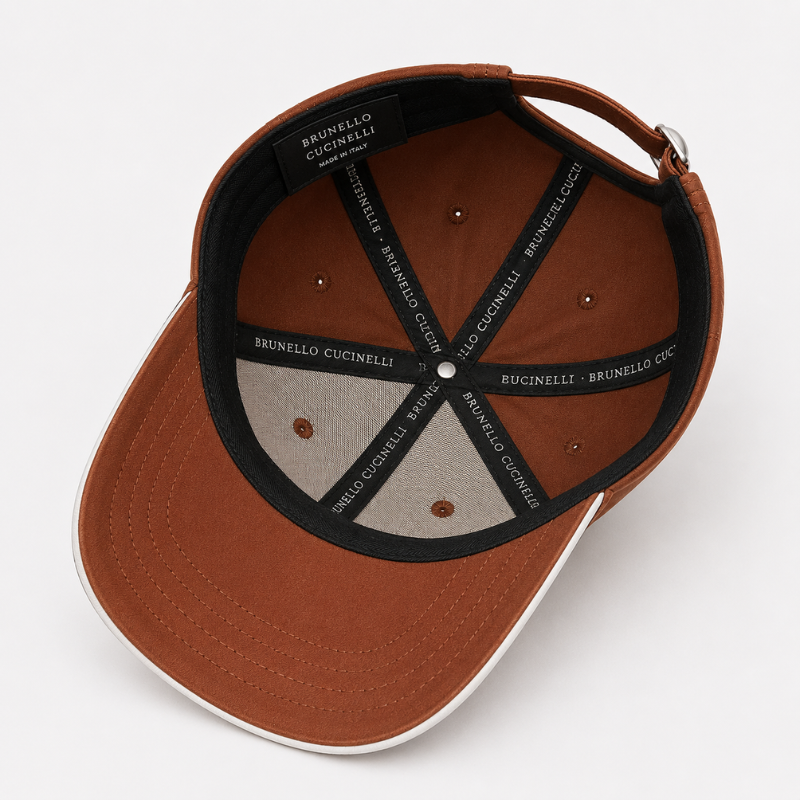 Bru_nello_Cucinelli Premium Embroidered Baseball Cap | Luxury Adjustable Unisex Cap