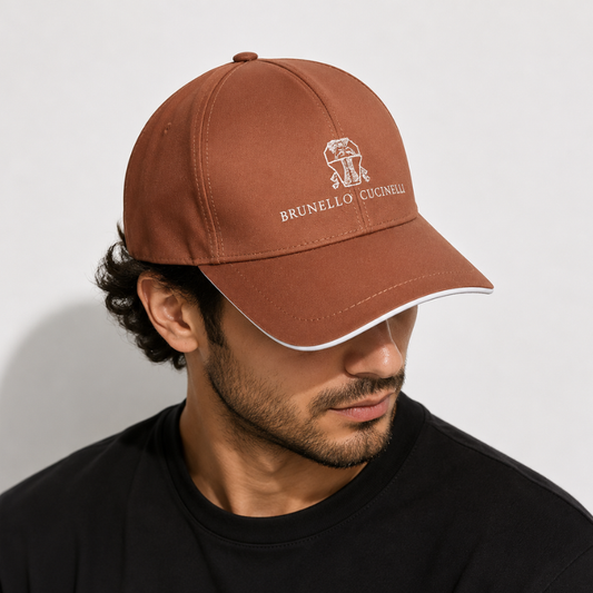 Bru_nello_Cucinelli Premium Embroidered Baseball Cap | Luxury Adjustable Unisex Cap