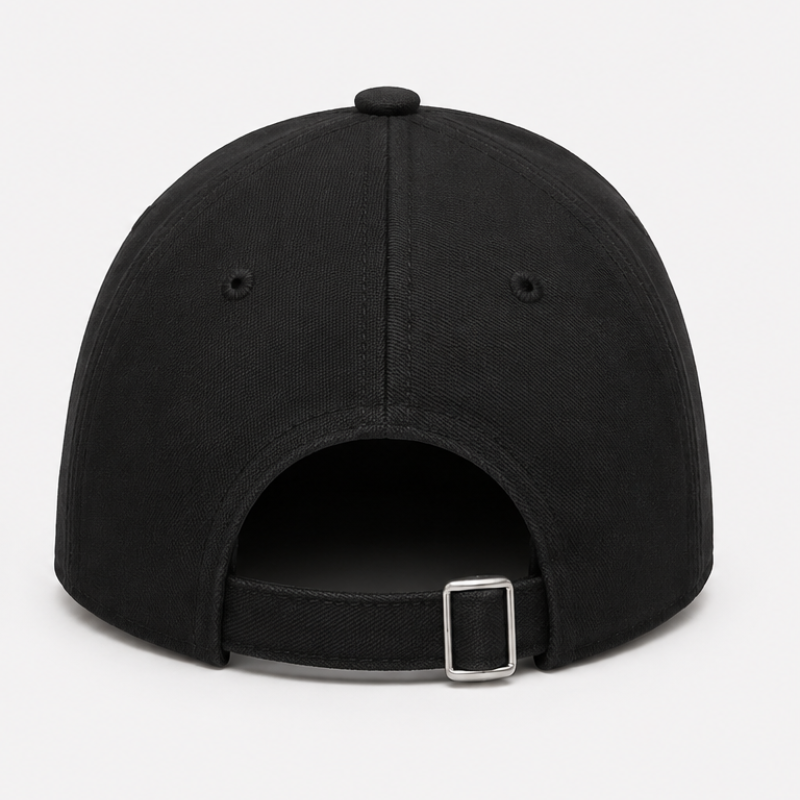 Lo_ro_Pi_ana Premium Black Cotton Baseball Cap | Classic Luxury Cap