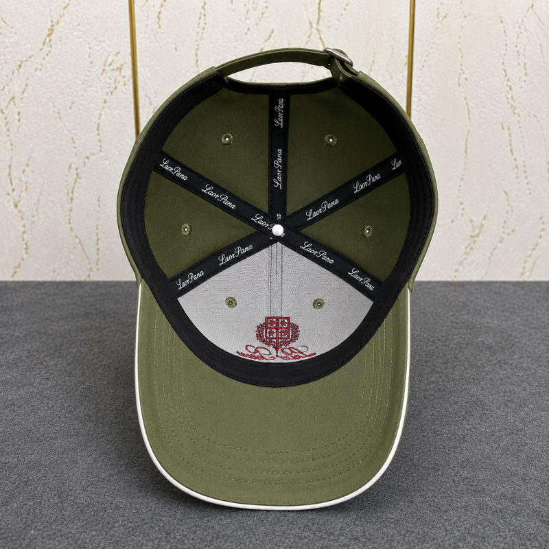 Lo_ro_Pia_na Premium Embroidered Baseball Cap – Olive Green