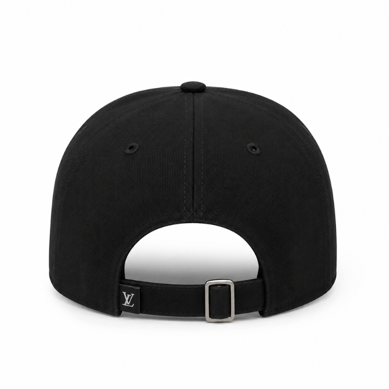 Lu_xury Bl_ack Monogram Baseball Cap | Premium Adjustable Unisex Cap