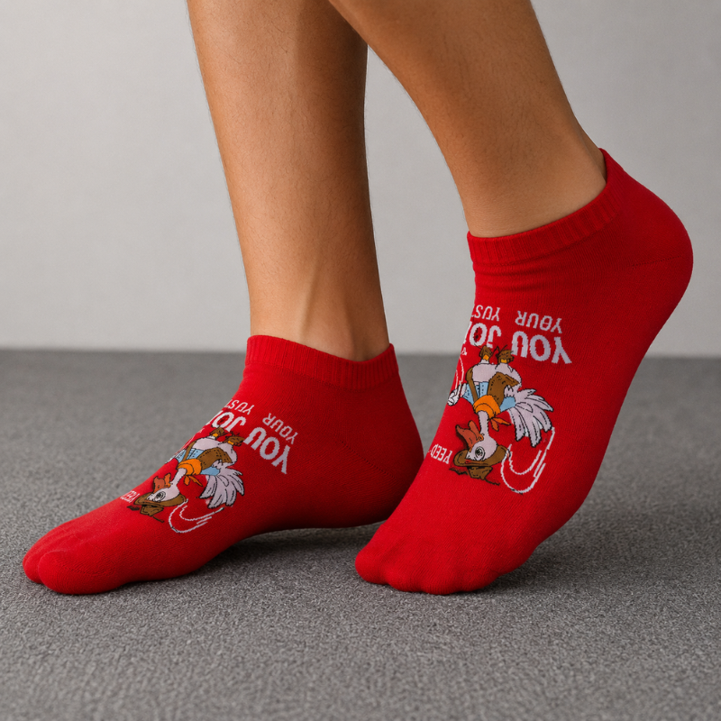5_Pairs _Premium Printed Ankle Socks Combo for Men & Women | Soft Cotton Casual No-Show Socks |